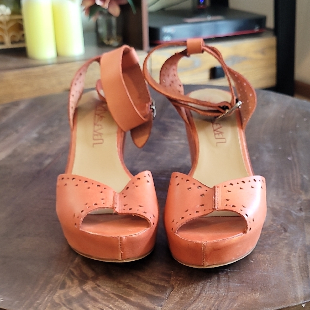Women's SixtySeven Apricot Confetti Wedges
